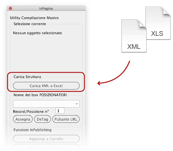 Carica struttura XML o XLS